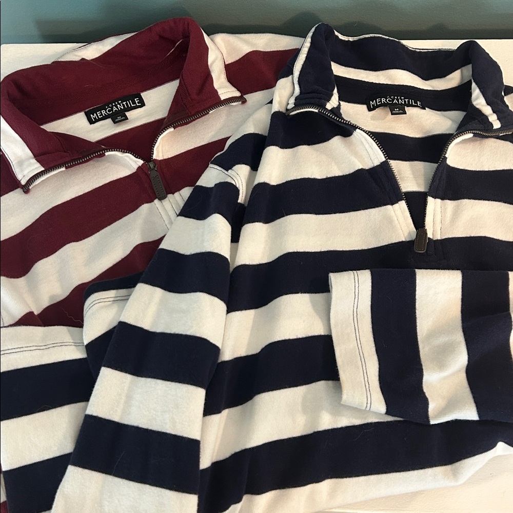 Two J Crew men’s pullovers in like new condition - Size Medium